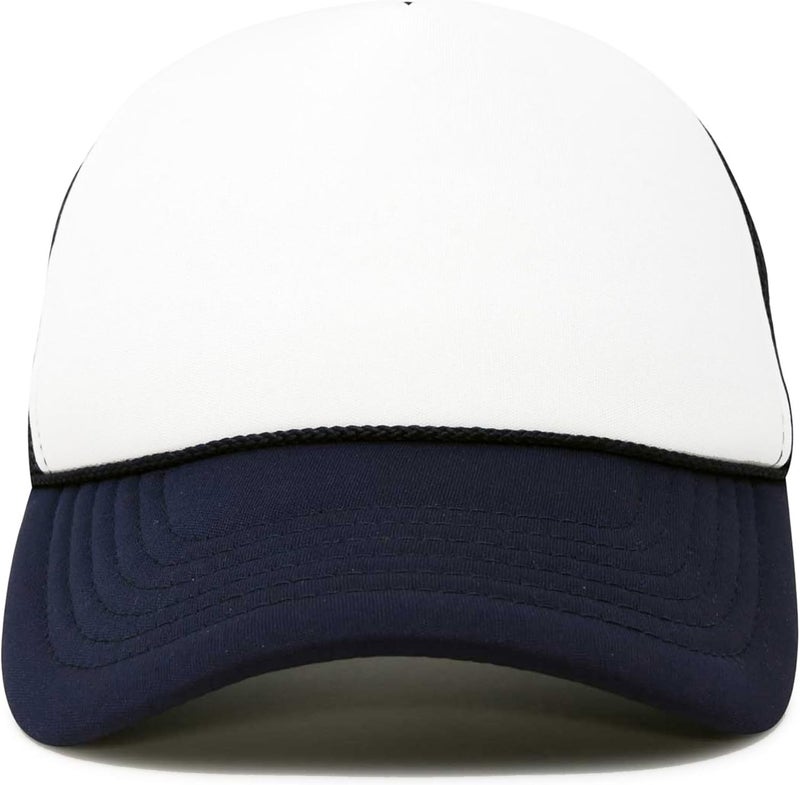 DALIX Two Tone Trucker Hat Summer Mesh Cap with Adjustable Snapback Strap - Image 2